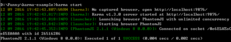 Karma Running Result
